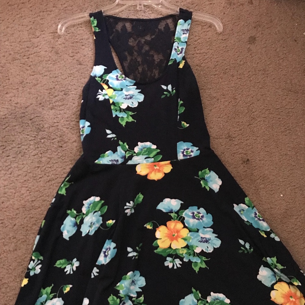 Aeropostale navy floral printed dress